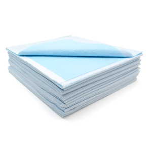 GRAHAM MEDICAL TISSUE/POLY/TISSUE DRAPE & BED SHEETS Fanfold Bed Sheet, Super Tissue/ Poly/ Tissue, Blue, 40" x 84", 48/cs