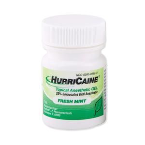 BEUTLICH HURRICAINE® TOPICAL ANESTHETIC Topical Anesthetic Gel, 1 oz Jar, Mint