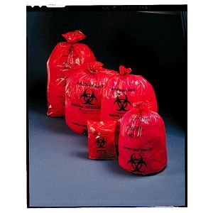 MEDEGEN SAF-T-SEAL® WASTE INFECTIOUS BAGS Infectious Bag, 33" x 40", 16 microns, 250/cs