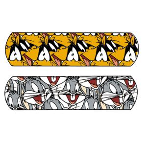 DUKAL CHILDREN‘S CHARACTER ADHESIVE BANDAGES Stat Strip® Adhesive Bandage, Looney Tunes™ Bugs Bunny™ & Daffy Duck™, ¾" x 3", 100/bx, 12 bx/cs