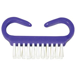 DUKAL DAWNMIST NAIL CARE Nail Brush, Purple Handle, White Nylon Bristles, 50/bx