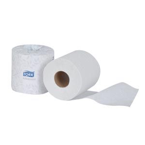 ESSITY TORK BATH TISSUE Bath Tissue Roll, Advanced, White, 2-Ply, Embossed, T24, 156.25ft, 4" x 4.4", 500 sht/rl, 48 rl/cs