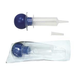 AMSINO AMSURE® IRRIGATION SYRINGES Bulb Irrigation Syringe, 60cc, Catheter Tip with Tip Protector, Sterile, Packaged in Poly Pouch, 50/cs