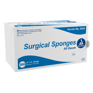Surgical Gauze Sponge 4"x 4" 12 Ply
