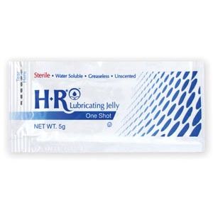 HR® LUBRICATING JELLY HR® Sterile Lubricating Jelly 5gm One Shot®, 144/bx