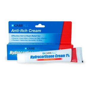 NEW WORLD IMPORTS CAREALL® HYDROCORTISONE Hydrocortisone Cream 1%, 1 oz, Compared to the Active Ingredients in Cortaid®, 24/bx