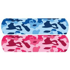 DUKAL CHILDREN‘S CHARACTER ADHESIVE BANDAGES Stat Strip® Adhesive Bandage, Blue and Pink Camo, 3/4" x 3", 100/bx, 12 bx/cs