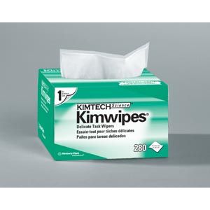 KIMBERLY-CLARK KIMWIPES KimWipes® EX-L Delicate Task Wipers, Disposable, Popup Box, 4½" x 8½", White, 286/pk, 60 pk/cs