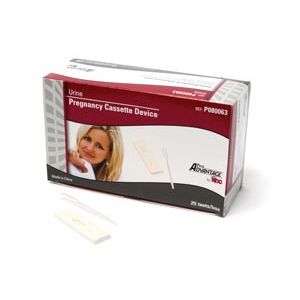 PRO ADVANTAGE® URINE HCG PREGNANCY CASSETTE DEVICE Includes 25 Individually Packaged Urine hCG Pregnancy Cassette Devices & Droppers, CLIA Waived, 25/bx