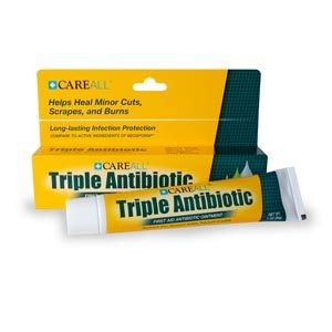 NEW WORLD IMPORTS CAREALL® TRIPLE ANTIBIOTIC Triple Antibiotic Ointment, 1 oz, Compared to the Active Ingredients in Neosporin®, 24/bx
