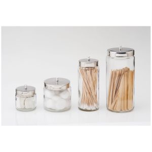 DUKAL TECH-MED DRESSING JARS Dressing Jar & Cover, 4" x 4", Glass, 1/bx, 6 bx/cs