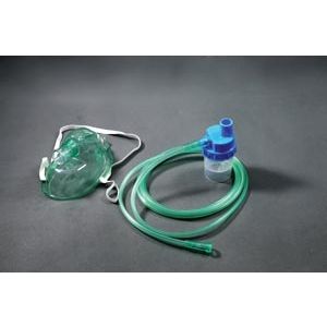 AMSINO AMSURE® OXYGEN MASK & TUBING Oxygen Mask, Non-Rebreather, Pediatric with 7 ft Tubing, Reservoir Bag, 50/cs
