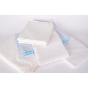 TIDI EQUIPMENT DRAPE SHEET Drape Sheet, Tissue/ Poly, 40" x 72", Blue, 50/cs
