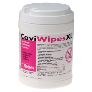 METREX CAVIWIPES™ DISINFECTING TOWELETTES XL CaviWipes, 65 Wipes, 12 canisters/cs