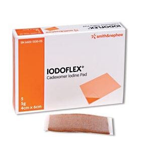 SMITH & NEPHEW IODOFLEX WOUND GEL PADS Iodoflex Wound Pad, 5 x 5gm