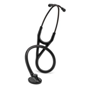 SOLVENTUM LITTMANN® MASTER CARDIOLOGY STETHOSCOPE Stethoscope, 27" Black Plated Chestpiece & Ear tubes