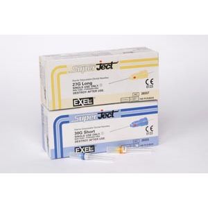 EXEL DENTAL NEEDLES Dental Needle, 30G Short (21mm), 100/bx, 10 bx/cs