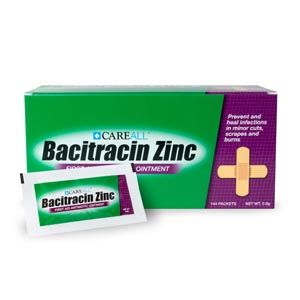NEW WORLD IMPORTS CAREALL® BACITRACIN OINTMENT Bacitracin Ointment, 0.9g, 144/bx, 12 bx/cs