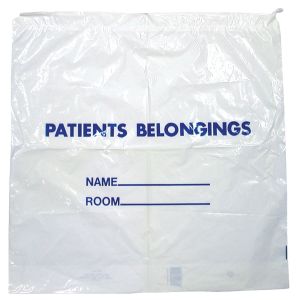DUKAL DAWNMIST PATIENT BELONGINGS BAGS Patient Belongings Bag with Handle, Clear, 20" x 18½", 250/cs