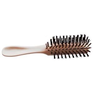 NEW WORLD IMPORTS HAIRBRUSH Adult Hairbrush, 7 Rows of Nylon Bristles, White, 24/pk
