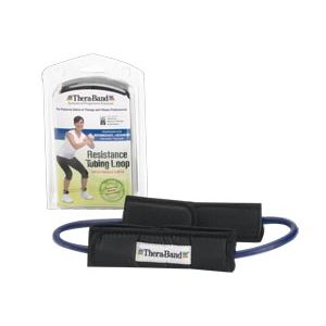 PERFORMANCE HEALTH PROFESSIONAL RESISTANCE TUBING Resistance Tubing Loop with Padded Cuffs, Blue, Intermediate/ Advanced, Retail Packaging, 12 ea/cs
