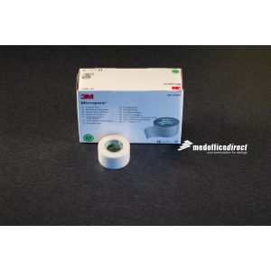 3M™ Micropore™ Paper Surgical Tape, 1" x 10 yds, 12 rl/bx, 10 bx/cs