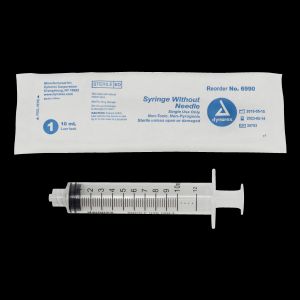 Dynarex Syringe - Luer Lock 10 cc, 100/bx, 10 bx/cs