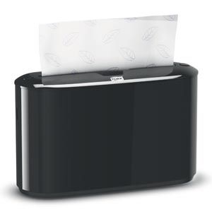 ESSITY TORK XPRESS HAND TOWEL DISPENSERS Countertop Dispenser, Hand Towel, Multifold, Universal, Plastic, Black, 7.9" x 12.7" x 4.6"