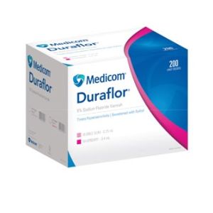MEDICOM DURAFLOR 5% SODIUM FLUORIDE VARNISH Sodium Fluoride Varnish, Bubble Gum, 0.25mL Unit Dose, 200/bx