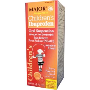 MAJOR ANALGESIC - CHILDRENS Ibuprofen, Childrens Suspension, 240mL, Boxed, Compare to Motrin®, NDC# 00904-5309-09