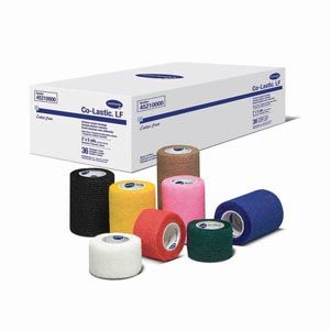 HARTMANN USA CO-LASTIC® LF COHESIVE ELASTIC BANDAGES Bandage, Cohesive, Elastic, 2" x 5 yds, 8 Assorted Colors, Latex Free (LF), 36/cs