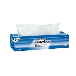 KIMBERLY-CLARK KIMWIPES KimWipes® EX-L Delicate Task Wipers, Disposable, Popup Box, 15" x 17", 2-Ply, White, 92/pk, 15 pk/cs