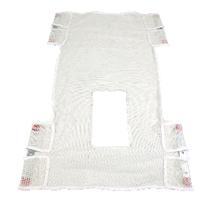 Standard Seat/Back Sling w/ Commode Opening - Mesh
