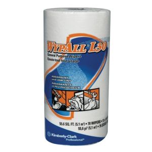 KIMBERLY-CLARK WYPALL® WIPERS WYPALL L30 Wipers, Small Roll, 70 sheets/rl, 24 rl/cs