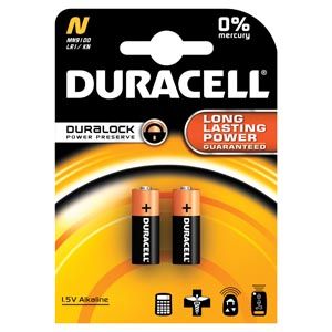 DURACELL® PHOTO BATTERY Battery, Alkaline, Size N, 1.5V, 2pk, 6 pk/bx