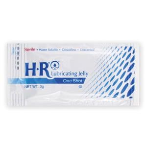 HR® LUBRICATING JELLY HR® Lubricating Jelly, Sterile, 3gm, One Shot®, 144 ea/bx