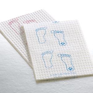 GRAHAM MEDICAL PODIATRIC TOWELS DISC-Towel, 13½" x 18", Mauve, Footprint®, 3-Ply, 500/cs