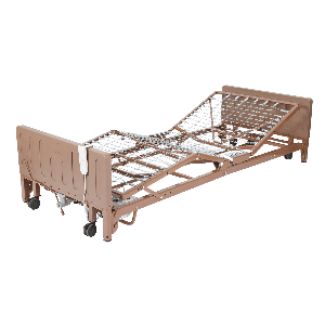 3 Motor Hi/Low Homecare Bed w/ Adjustable Full Length Bed Rail