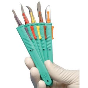 MYCO DISPOSABLE RELI®-CUT SAFETY SCALPELS Retractable Safety Scalpel & #10 Blade, 10/bx