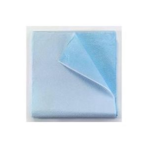 TIDI EQUIPMENT DRAPE SHEET Drape/ Stretcher Sheet, Tissue/ Poly, 40" x 48", Blue, Latex Free (LF), Made in USA, 100/cs