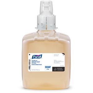 GOJO PURELL® CS4 DISPENSERS & REFILLS Healthcare Healthy Soap® 2.0% CHG Antimicrobial Foam, 1250 ml, Amber, 3/cs
