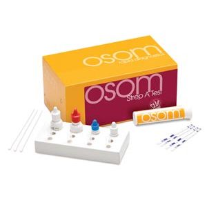 SEKISUI OSOM® STREP A TEST Strep A CLIA Waived, Includes 2 Additional Tests For External QC Testing, 50 tests/kit