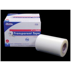 DUKAL SURGICAL TAPE - TRANSPARENT Surgical Tape, 1" x 10 yds, Transparent, 12 rl/bx, 12 bx/cs