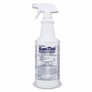 SAFETEC SANIZIDE PLUS® SURFACE DISINFECTANT SPRAY SaniZide Plus, 32 oz. Bottle with Sprayer, 6/cs