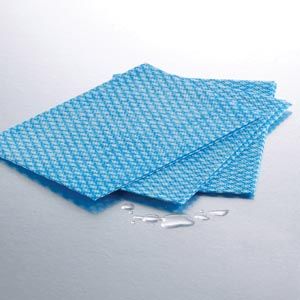 GRAHAM MEDICAL WASHCLOTHS & HAND TOWELS DISC-Non-Woven Washcloth, 10" x 13½", Blue, 50/pk, 10 pk/cs