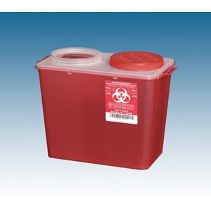 PLASTI BIG MOUTH SHARPS CONTAINERS Big Mouth Container, 8 Qt Red, 20/cs