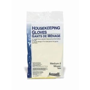 ANSELL HOUSEKEEPING GLOVES Housekeeping Gloves, Medium, 12" Length, 1 pr/pkg, 12 pr/bx, 12 bx/cs