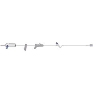 AMSINO AMSAFE® IV ADMINISTRATION SETS IV Admin Set, 15 Drops Per mL, 78" Length, 16 mL Priming Volume, Vented/Non-Vented, 1 Slide Clamp, Roller Clamp, 1 Y Site, Rotating Male Luer Lock, PE Poly Pouch, 50/cs