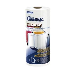 KIMBERLY-CLARK PERFORATED ROLL TOWELS Kleenex® Premiere Perforated Roll Towels, 1-Ply, 70 sheets/rl, 24 rl/cs