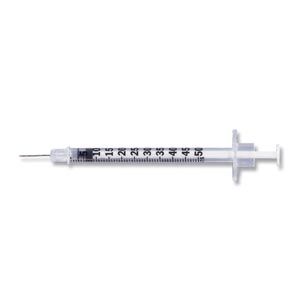 EMBECTA LO-DOSE™ INSULIN SYRINGES WITH NEEDLES Insulin Syringe, ½mL Lo-Dose™, Permanently Attached Needle, 28 G x ½", Blister Pkg, U-100 Micro-Fine™ IV, Orange, 100/bx, 5 bx/cs